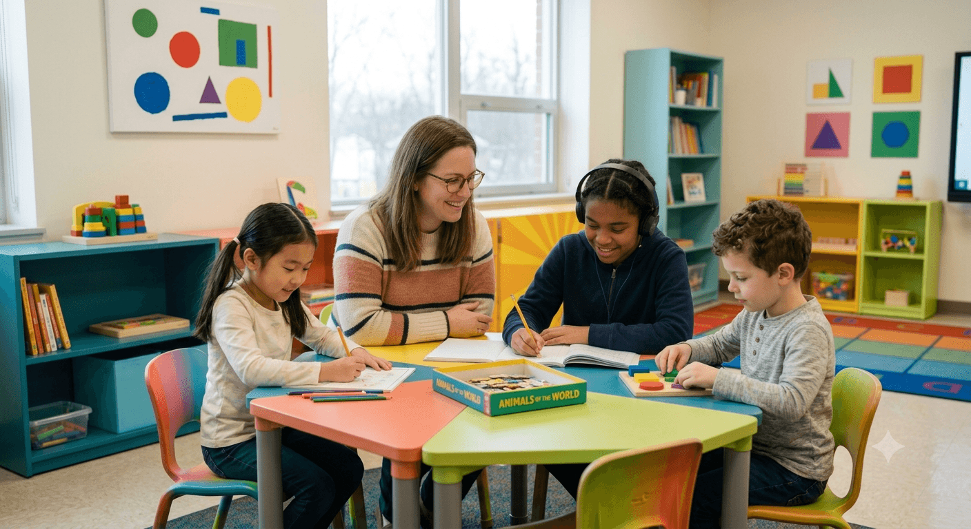 World-class educators guiding small groups of engaged students